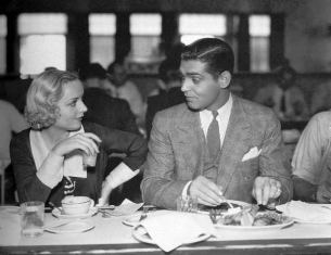 Clark Gable and Carole Lombard during filming of No Man of Her Own