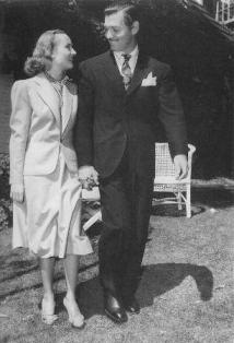 Clark Gable and Carole Lombard the day after their wedding