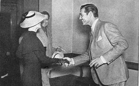 Clark Gable thanks Franz Doerfler